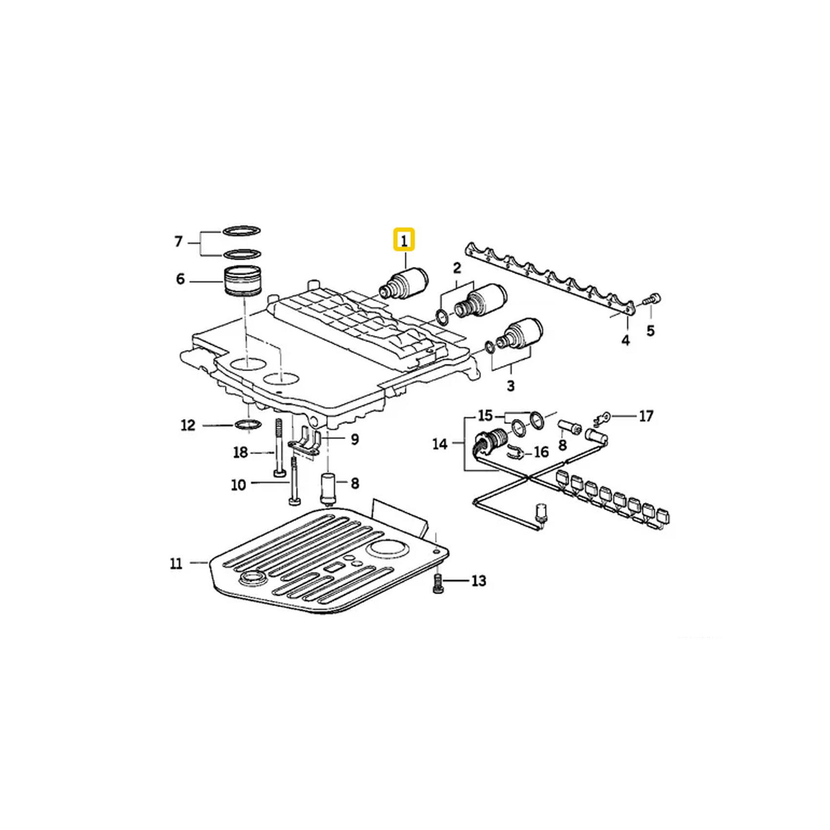 BMW Auto Trans Solenoid Valve 24347506995